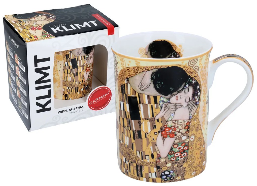Hrnček  Gustav Klimt 400 ml The Kiss, CARMANI