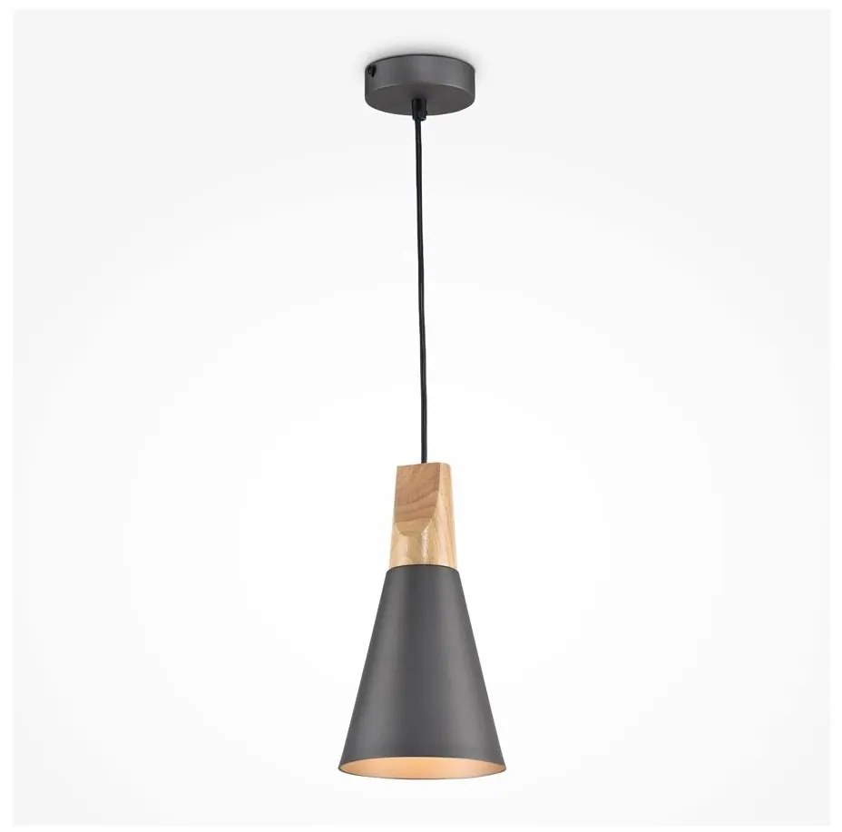 Maytoni P359-PL-140-C-Luster na lanku BICONES 1xE27/60W/230V pr. 14cm šedá/béžová