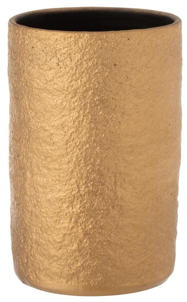 Zlatá keramická váza Gatsby - Ø14*22 cm