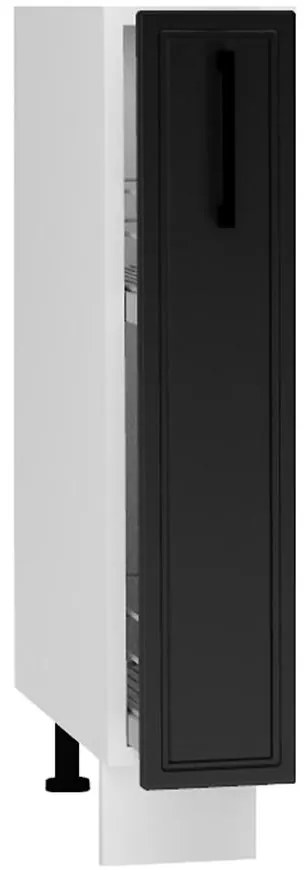 Kuchynské skrinka Emily D15 Cargo + kôš čierny hrášok