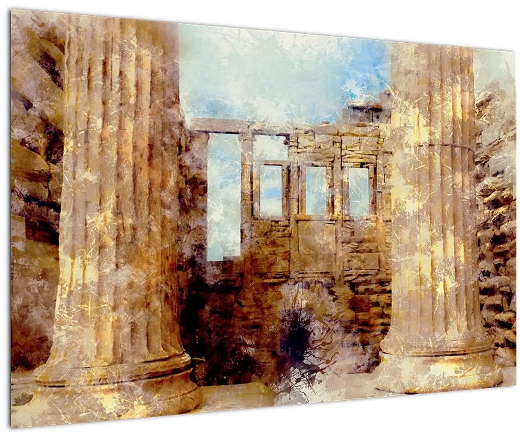Obraz - Érechthéion, Atény, Grécko (90x60 cm)