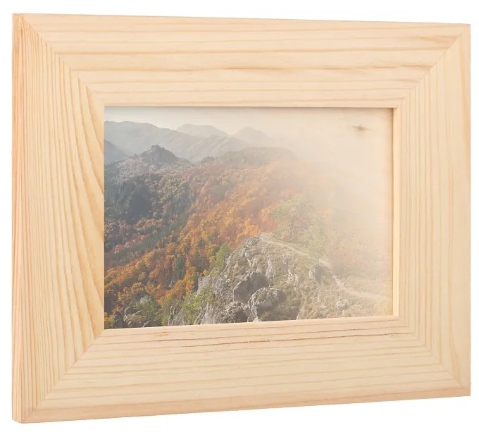 ČistéDřevo Drevený fotorámik na stenu 22 x 17 cm