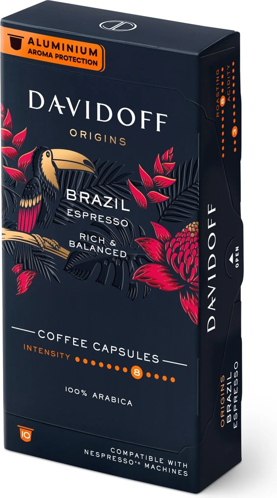 DAVIDOFF CAFÉ ORIGINS Brazil Espresso - 10 kapsúl
