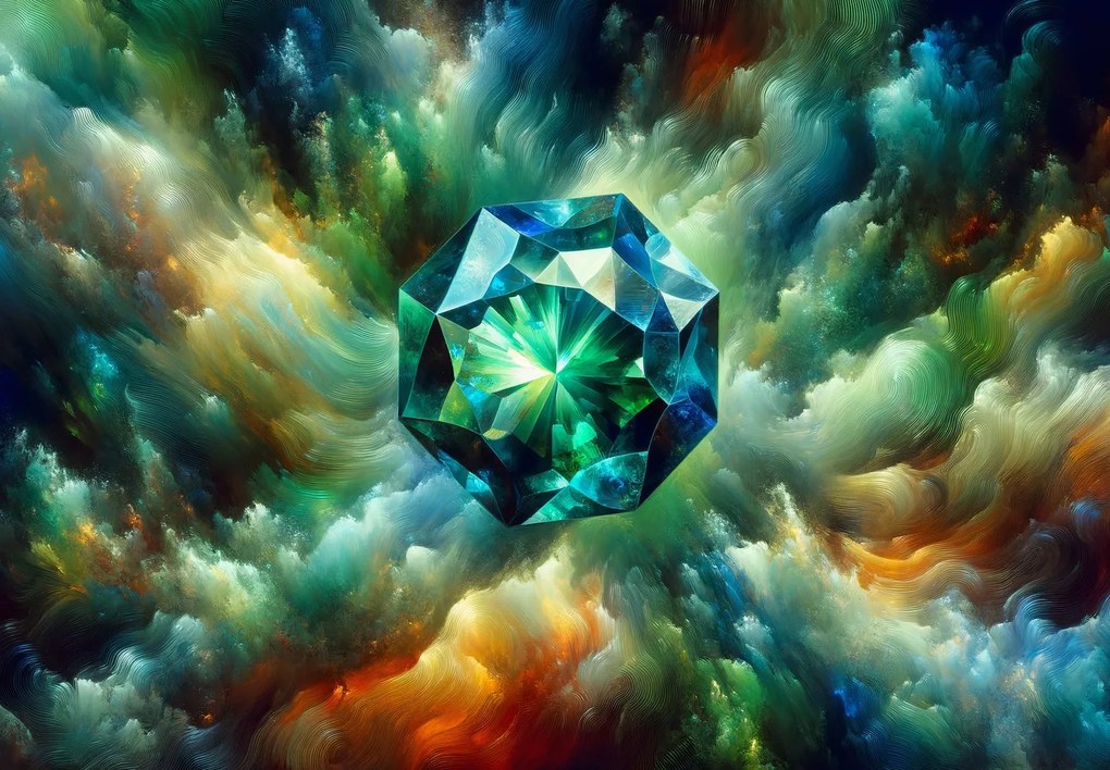 Fototapeta - Tyrkysový diamant (147x102 cm)
