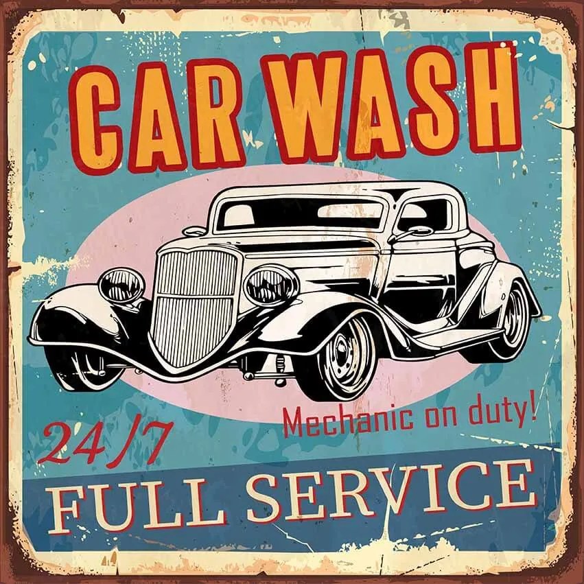 Ceduľa Car Wash