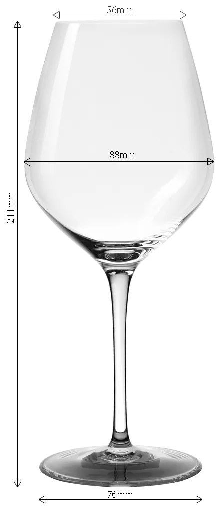 Poháre na biele víno 430 ml set 6 ks - Optima Glas Lunasol - 322680