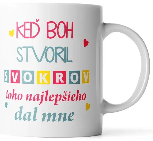 Sablio Hrnček Keď Boh stvoril svokrovcov - 890 ml - XXL