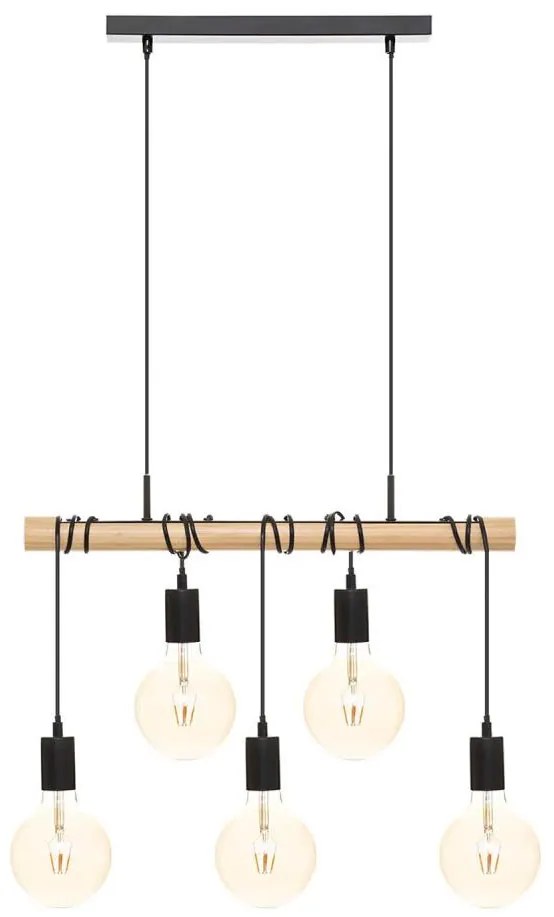 Atmosphera - Luster na lanku JAKE 5xE27/40W/230V borovica
