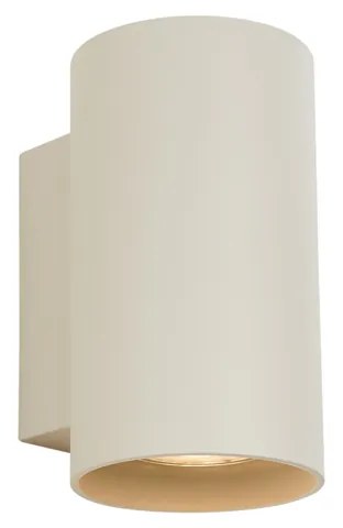Moderná nástenná lampa béžová GU10 50 mm okrúhla 2-svetlá - Sandy