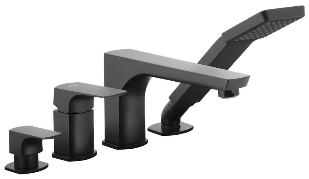 KFA Armatura 5535-210-81 - Vaňová batéria 4-otvorová MOKAIT mosadz/matná čierna