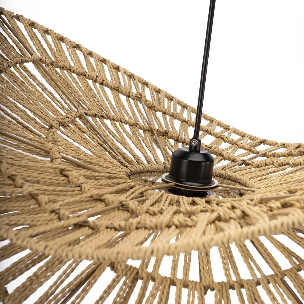 Toolight Toolight, závesné svietidlo BOHO 50cm, 1xE27, APP1737-1CP, prírodná hnedá-čierna, OSW-06060
