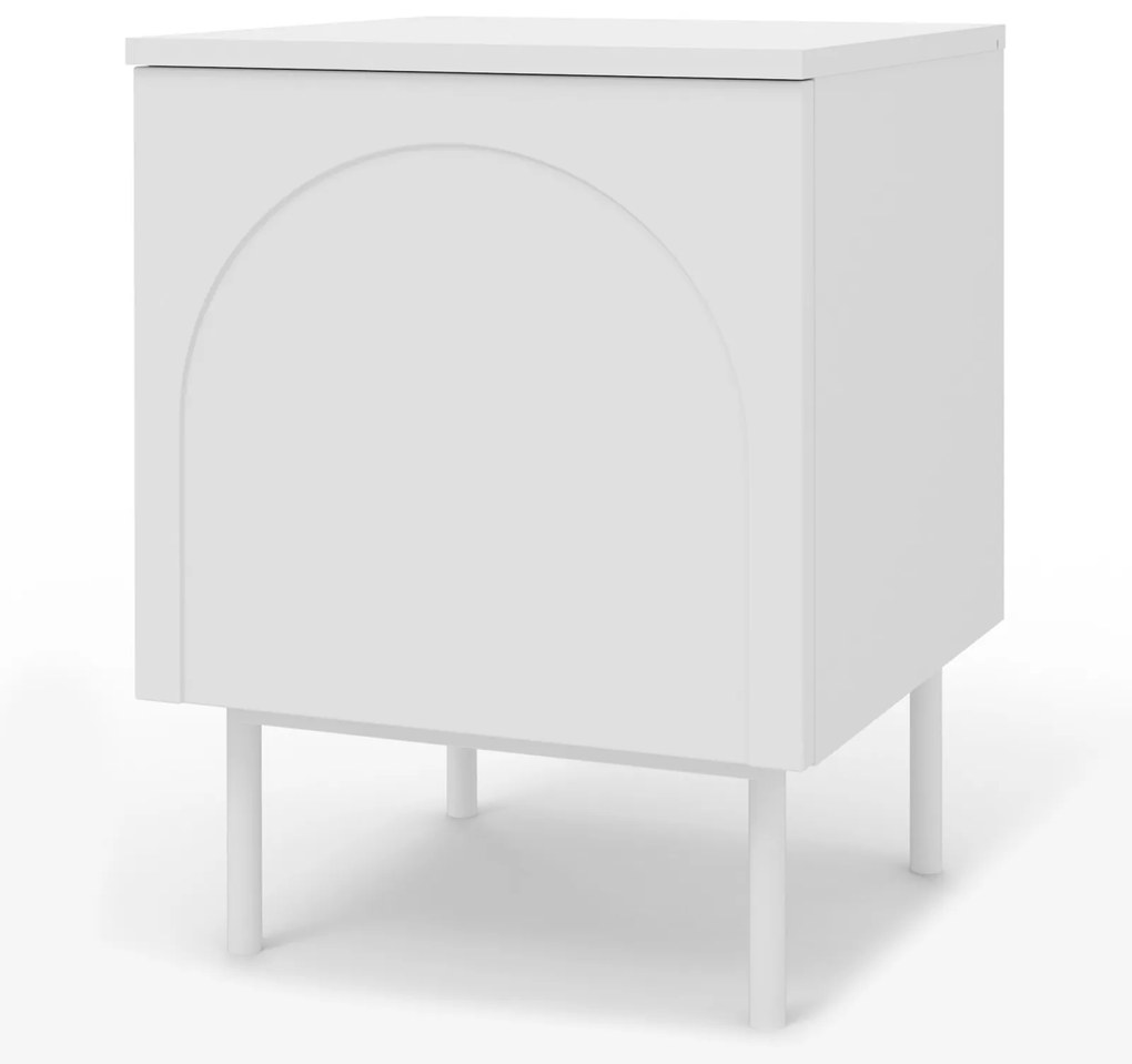 Noční stolek HELENE 40 cm bílá