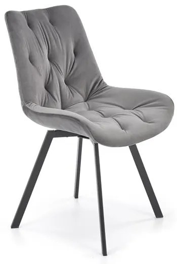 OTOČNÁ JEDÁLENSKÁ STOLIČKA TIARA ŠEDÁ