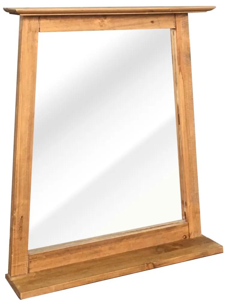 vidaXL Kúpeľňové zrkadlo z recyklovaného borovicového dreva 70x12x79 cm