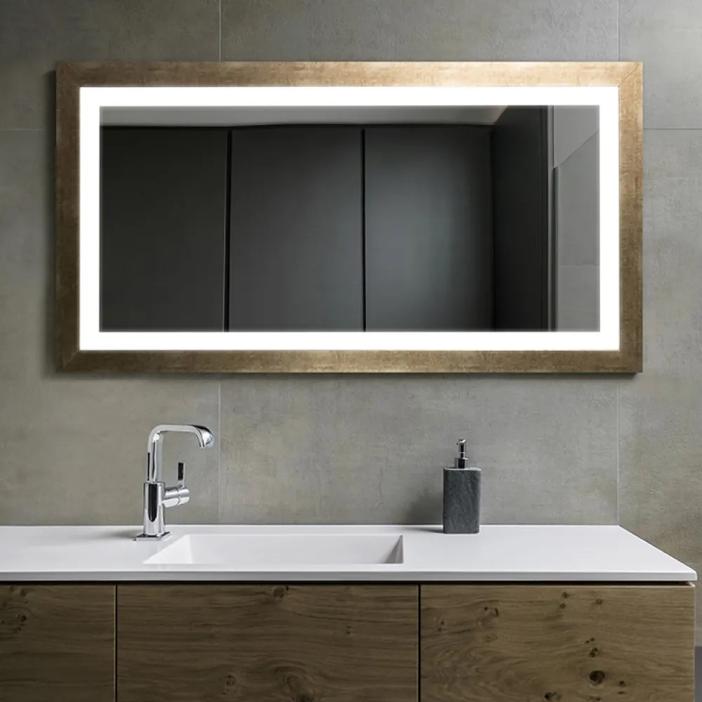 Zrkadlo Wood LED Formio typ D Rozmer zrkadla: 53 x 63 cm
