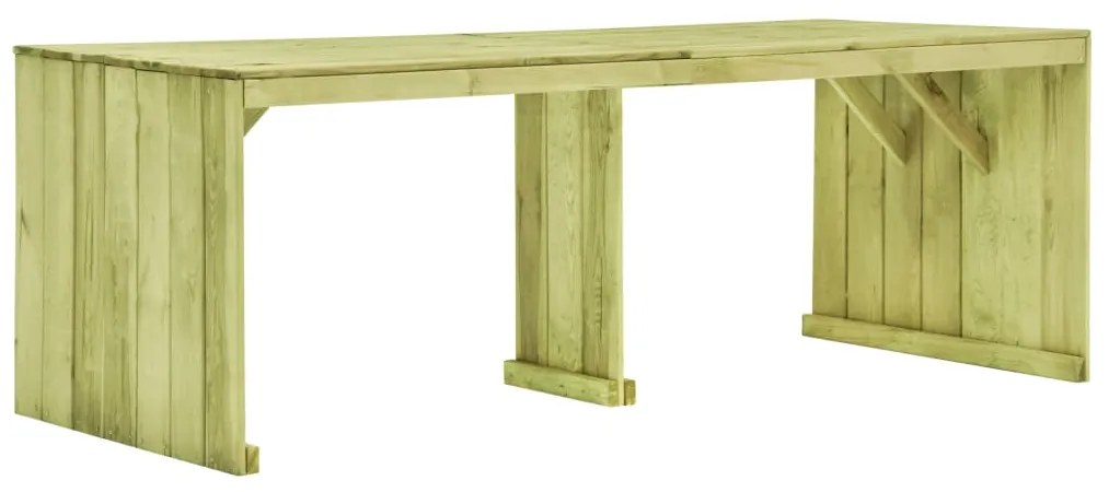 vidaXL Záhradný stôl 220x101,5x80 cm impregnovaná borovica