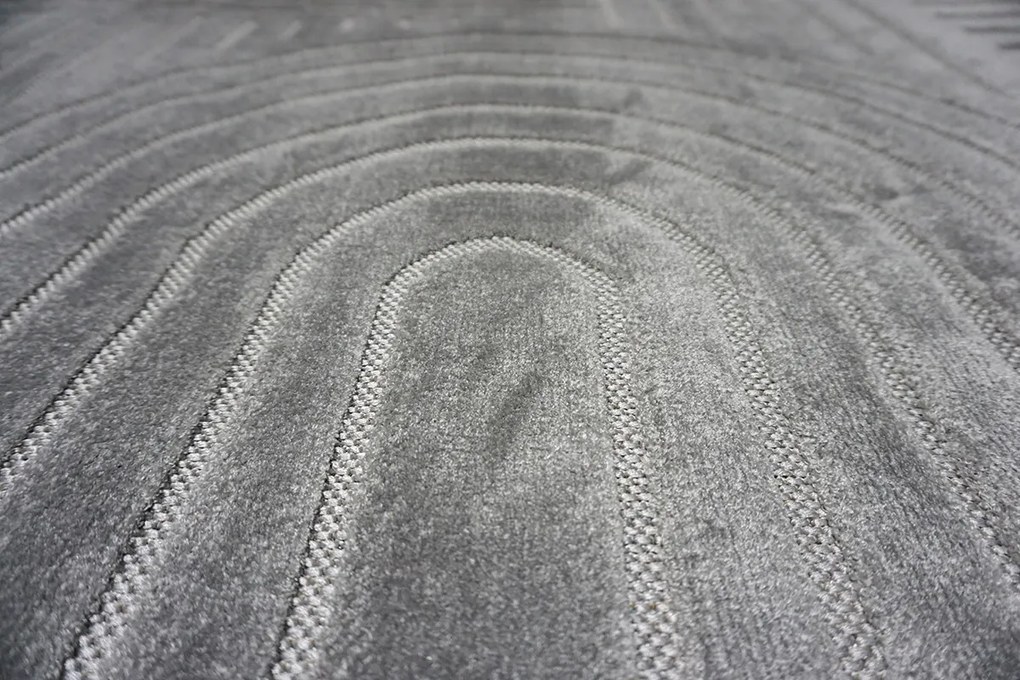 Koberec Zen Garden 2405 GREY – sivý obdĺžnikový s vzorom Rozmer: 160x220 cm