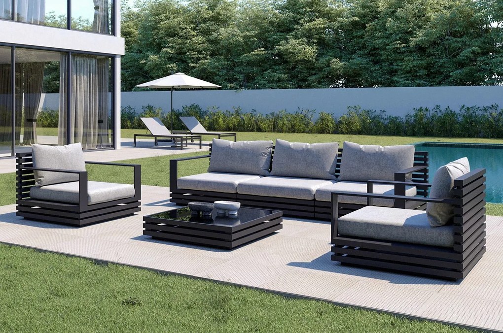 Záhradný nábytok CORDON 3 s nízkym stolíkom