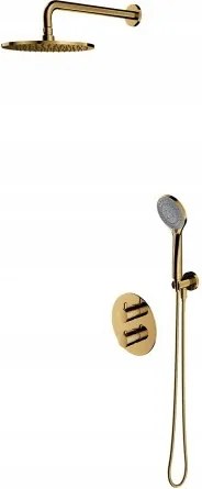 Termostatická Sprchová Stĺpka Zlatá Pod Omietku