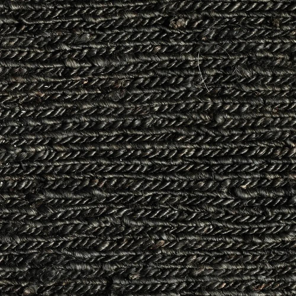 Koberec Braid Hemp: Čierna 170x240 cm