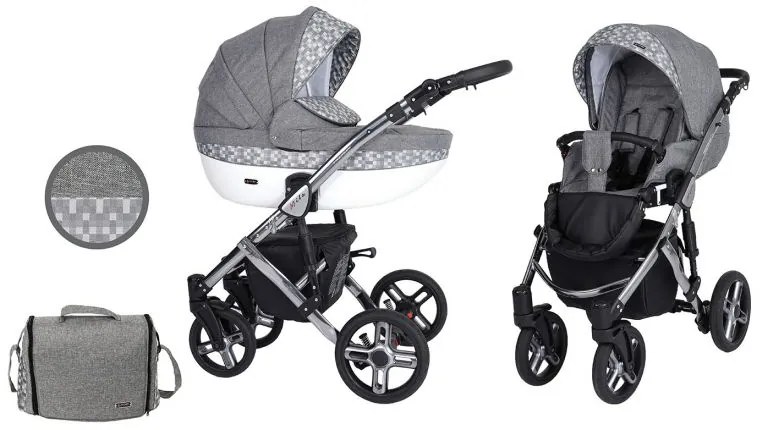 Kočík Kunert Mila Premium graphite frame 2v1 - 15