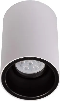 Trilum ARCH Stropné prisadené svietidlo Barell C mini,GU10, 230VAC, max 50W,priemer 85mmx130mm,biela