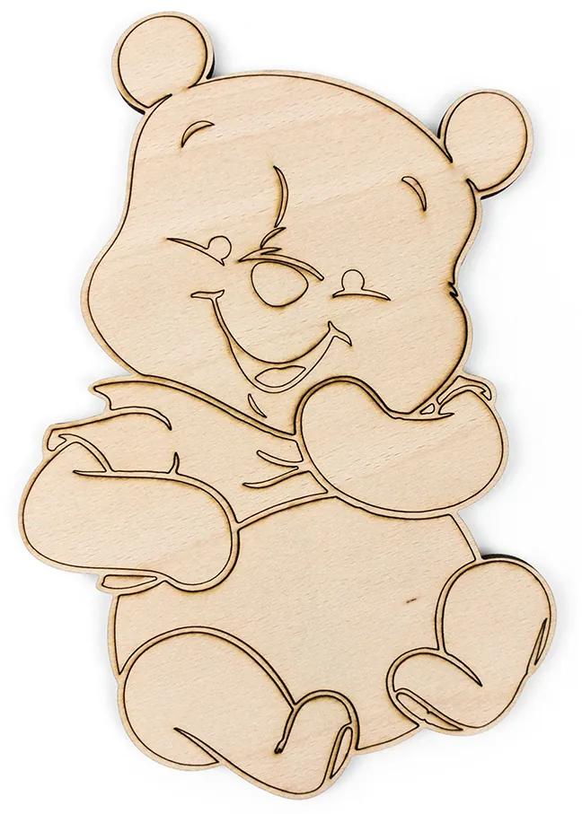 Veselá Stena Drevené vyfarbovacie postavičky Medvedík Pú s Híkajom
