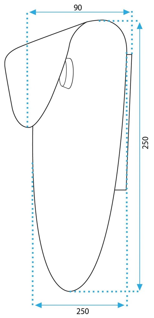 Toolight Toolight, LED nástenné svietidlo 3W, 4000K, 4000lm, APP1431-W, zlatá matná, OSW-07986