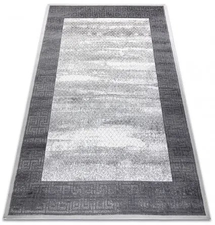 Moderný koberec NOBLE 1512 64 vzor rámu, Grécky vintage - Štrukturálny, dve vrstvy rúna, krémová sivá Veľkosť: 200x290 cm