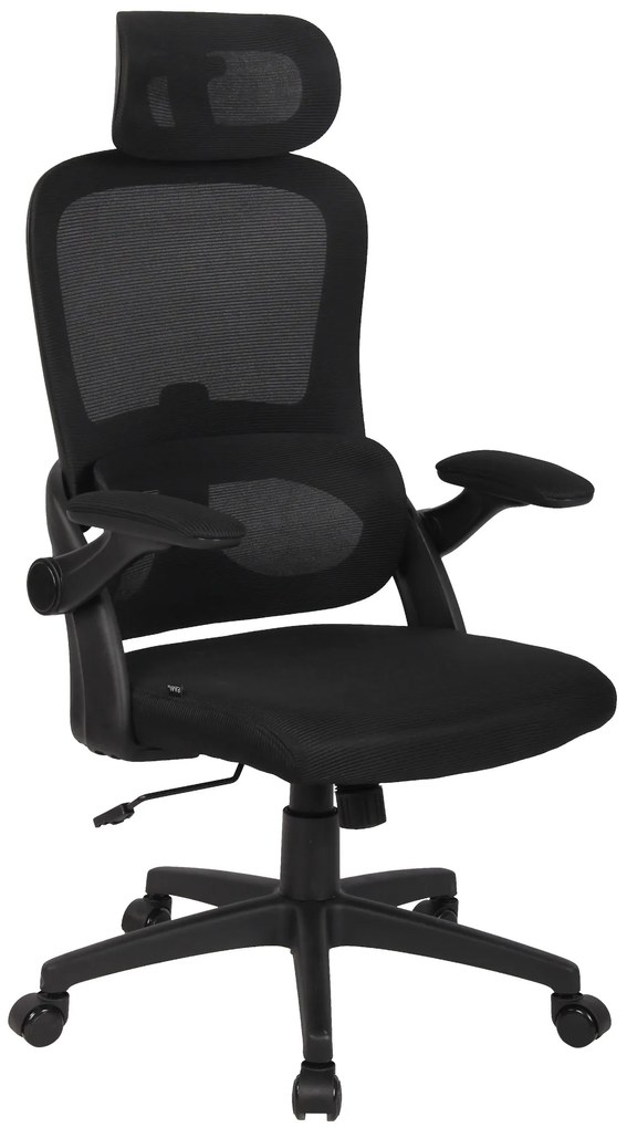 Design-Shop Kancelárska stolička Garston - Čierna