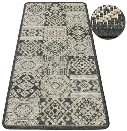 Koberec / behúň FLEX 19636/P10 grafitový