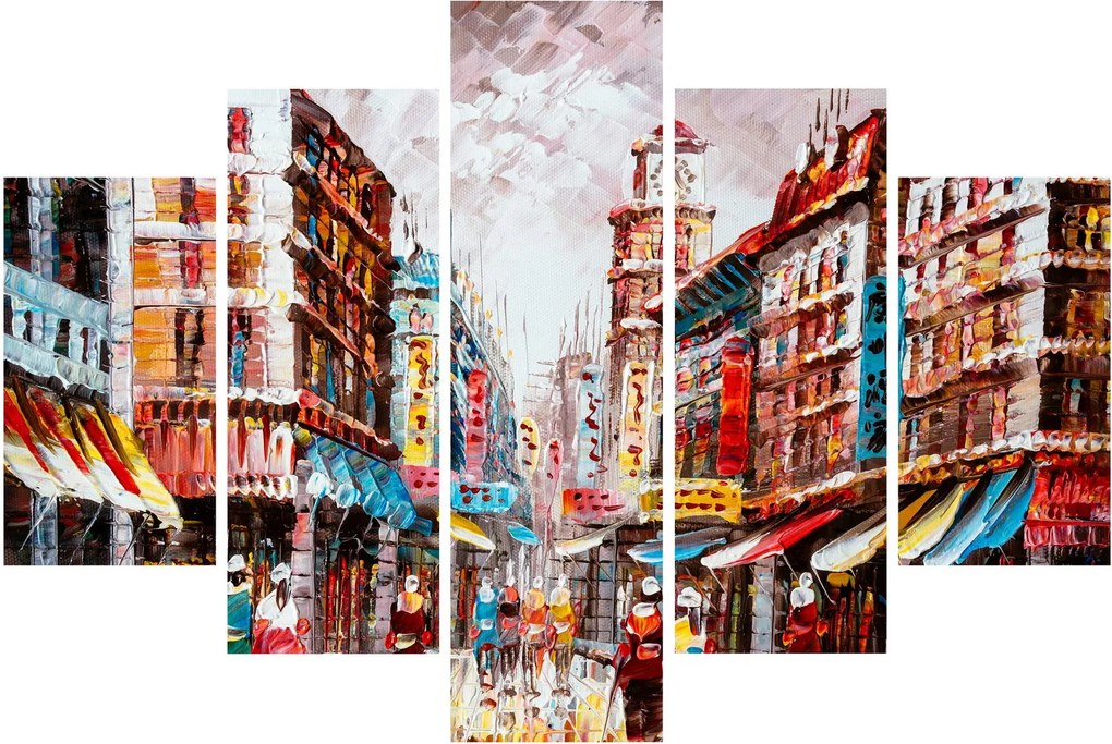 Obrázok - Hong Kong, olejomaľba (150x105 cm)