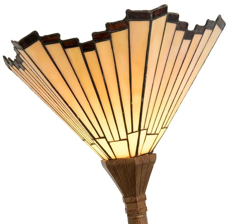 Vysoká stojacia Tiffany lampa vitráž Ø37*183 DECO FAN