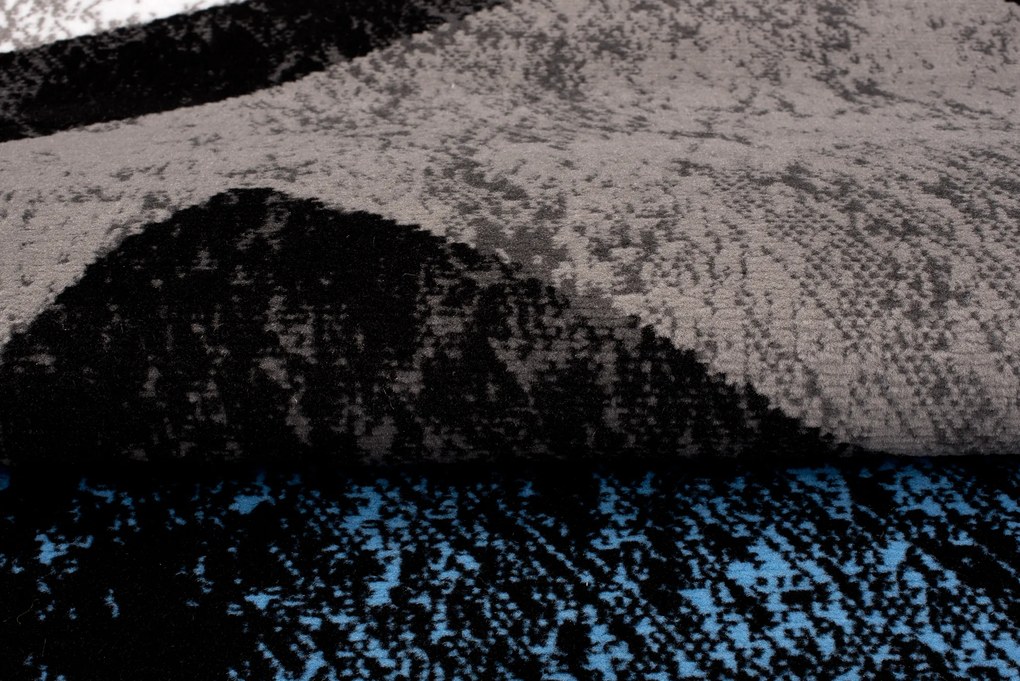 TA Koberec K855E BLACK CHEAP PP EYM Sivý Obdĺžnikový Rozmer: 80x150 cm