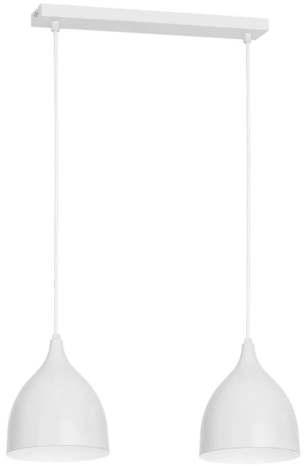 Luster na lanku NOAK 2xE27/15W/230V biela