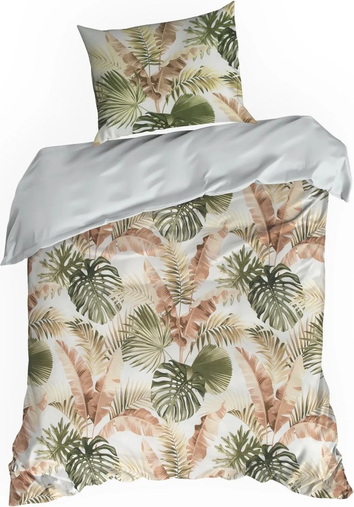 SATÉNOVÉ OBLIEČKY SPRING29 200X220 CM, 2KS 70X80 CM LISTY