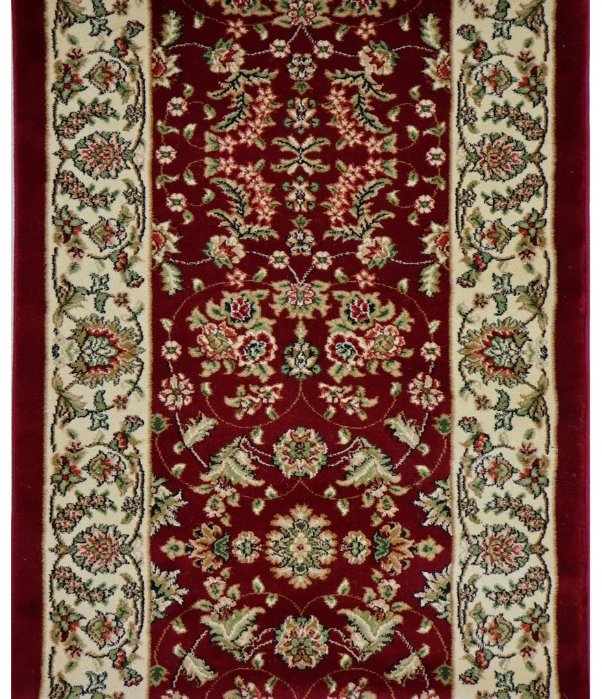 Berfin Dywany, Koberec behúň na mieru Anatolia 5378 B (Red), šíre 120 cm, červená, chodba / predsieň