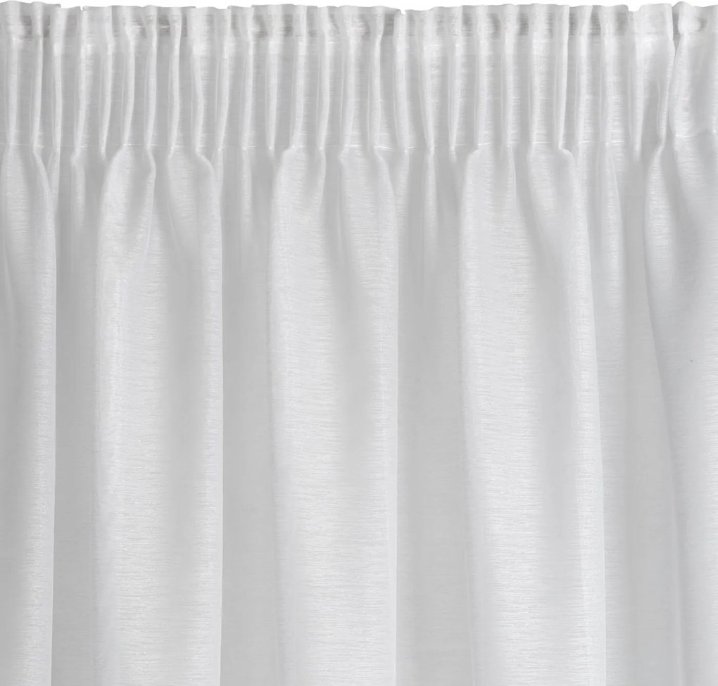 ZÁCLONA NA PÁSKE REBECCA 300X270 CM BIELA