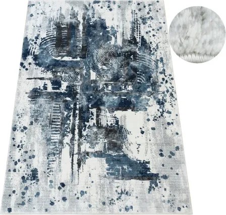 Koberec Argent 15105 U11 modrý / sivý