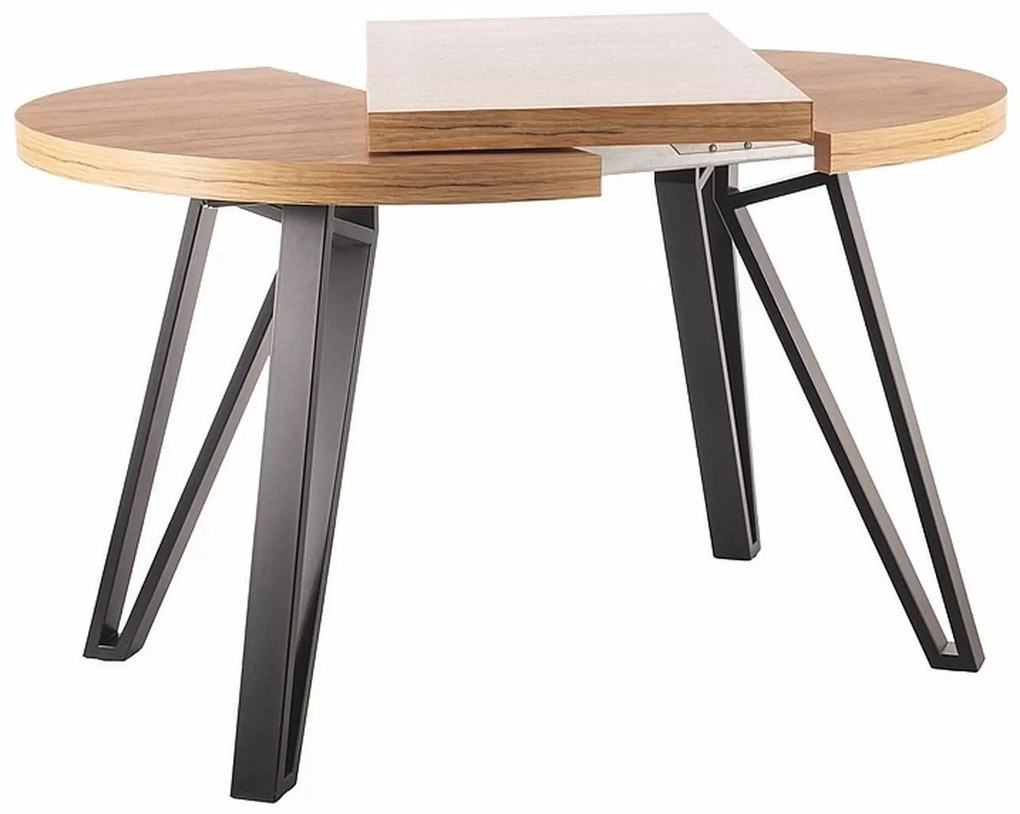 Rozkladací jedálenský stôl Galaxy 100/168 cm dub artisan/čierny