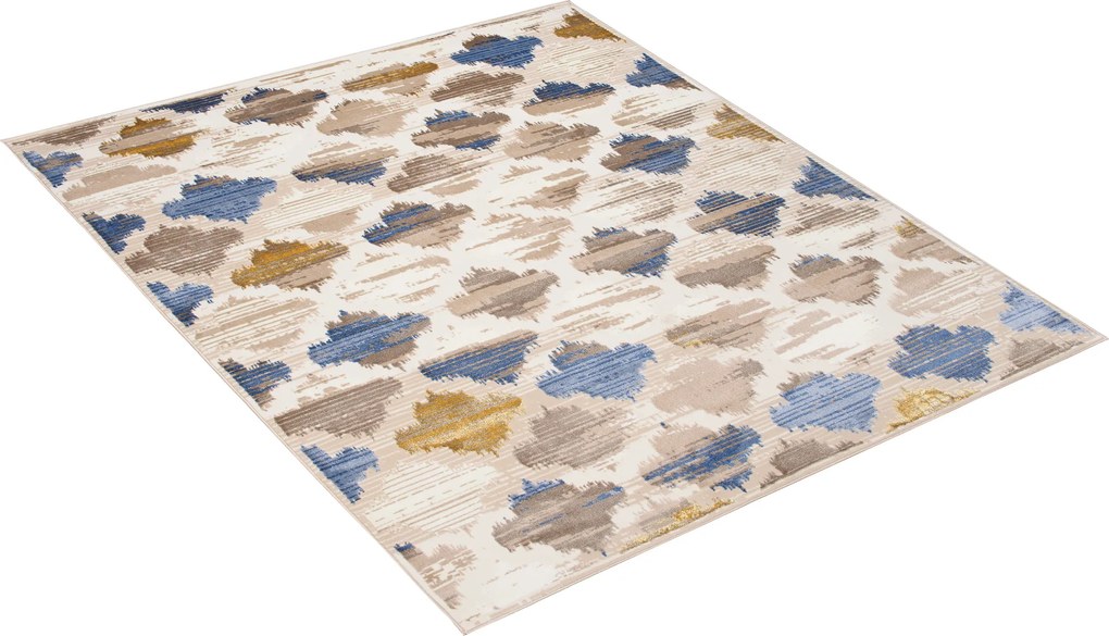 TA Koberec D654M BIELA/TMAVOMODRÁ ASTHANE Rozmer: 200x300 cm