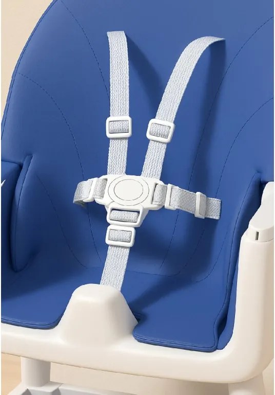 Stolička na kŕmenie KDK03 4v1 modrá + košík a kolieska ZDARMA