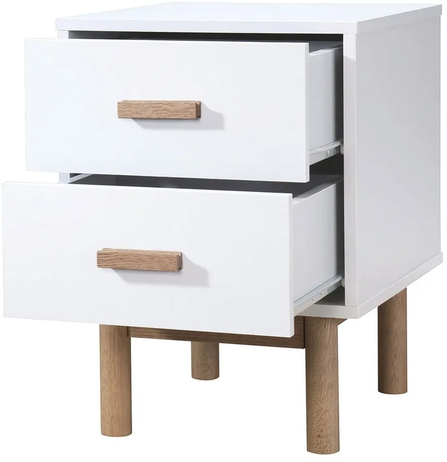 Biely nočný stolík Melanie – Støraa