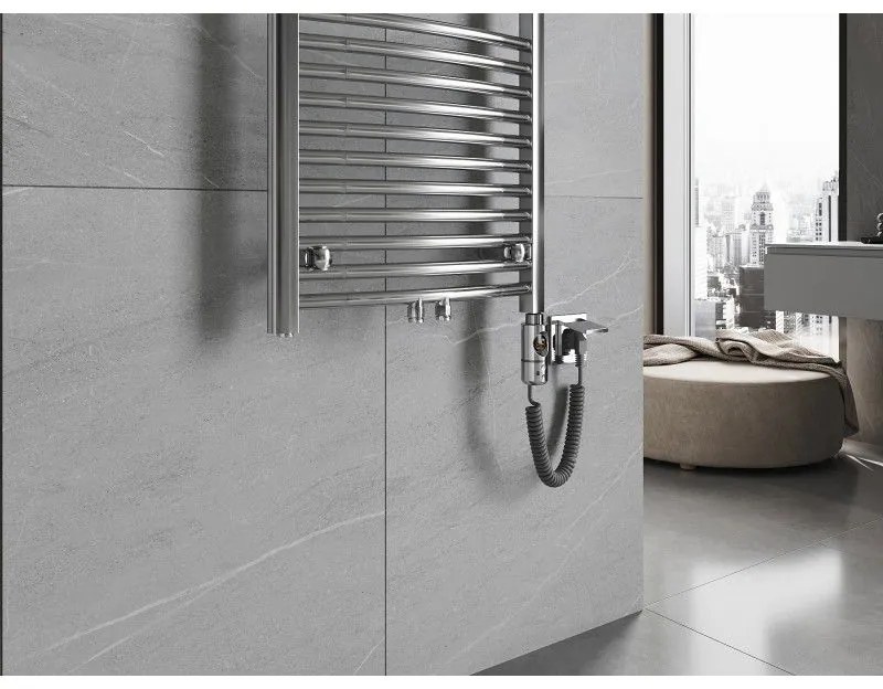 Mexen Ares, elektrické vykurovacie teleso 700 x 400 mm, 300 W, chrómová, W102-0700-400-2300-01