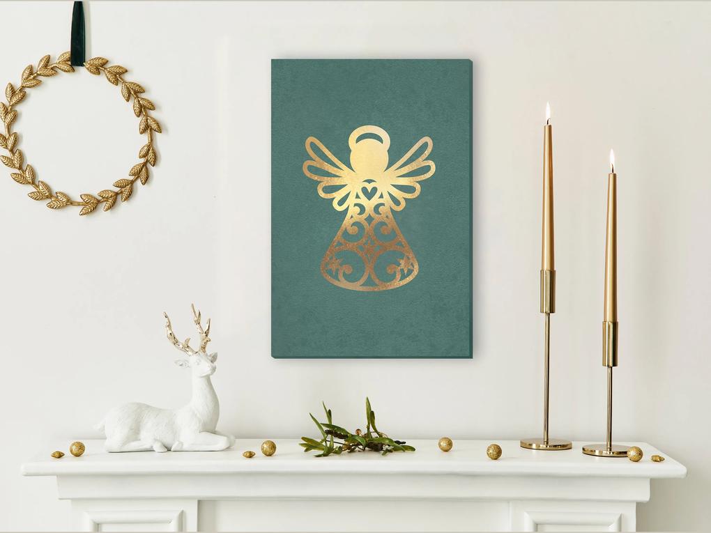 Artgeist Obraz - Angelic Christmas (1 Part) Vertical Veľkosť: 20x30, Verzia: Na talianskom plátne