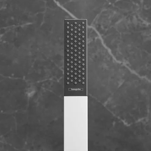 Hansgrohe Rainfinity, tyčová ručná sprcha 100 1jet, matná biela, HAN-26866700