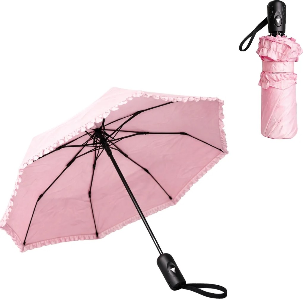 Skladací dáždnik NORVIA ⌀ 95 cm, ružový