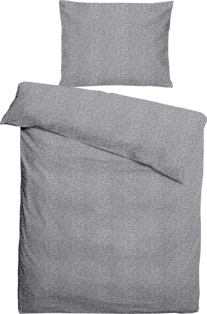 XXXLutz POSTEĽNÁ BIELIZEŇ, žakár, damask, tmavosivá, 140/200 cm Ralph Bauer - Obliečky & plachty - 003332005701