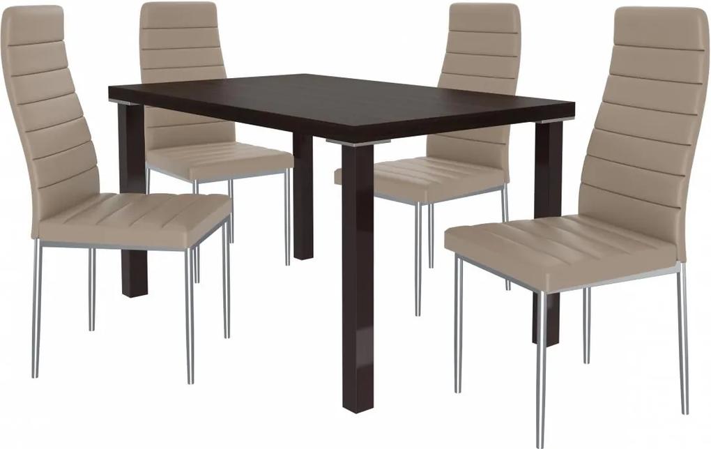 Moderný jedálenský stôl so stoličkami 4 + 1 SISA