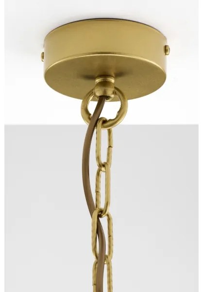 Jupiter 2098 - Luster na reťazi ARTHUR 6xE27/15W/230V biela/zlatá/mramorový dekor